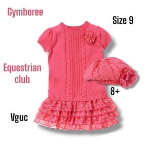 Equestrian club dress and hat